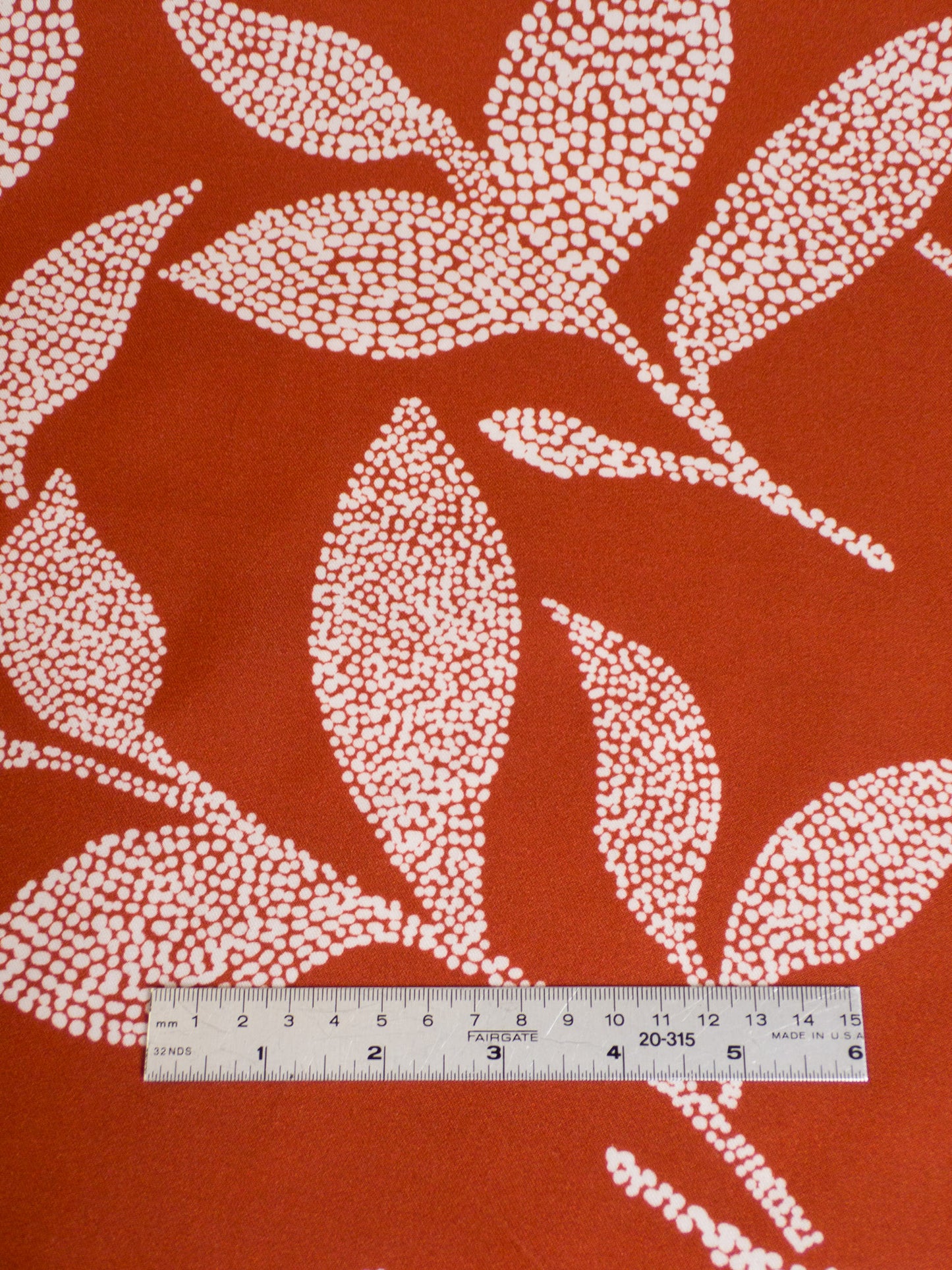 Dotted Botanical Viscose - Saffron