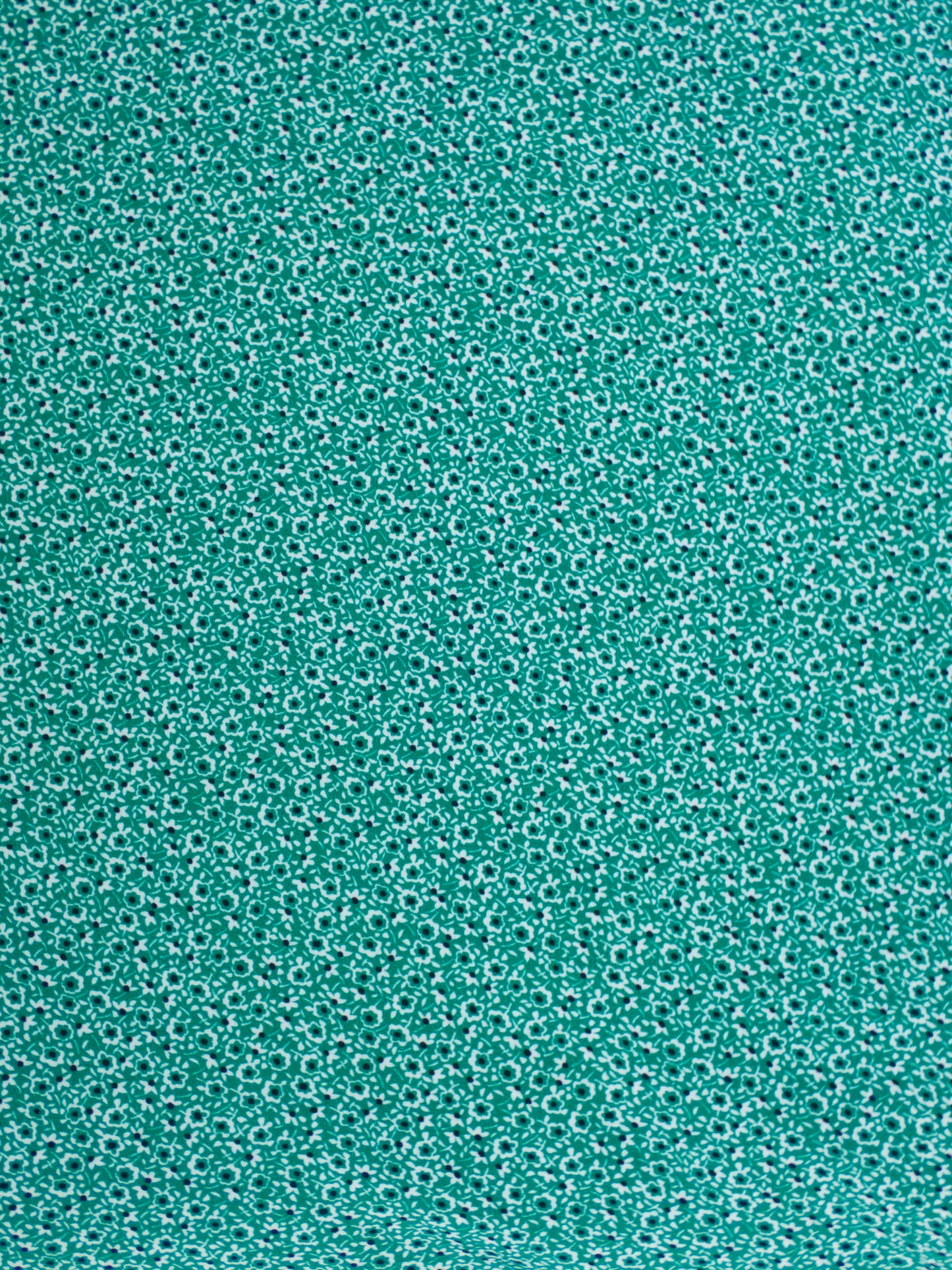 Ditsy Floral Lightweight Viscose Rayon - Green