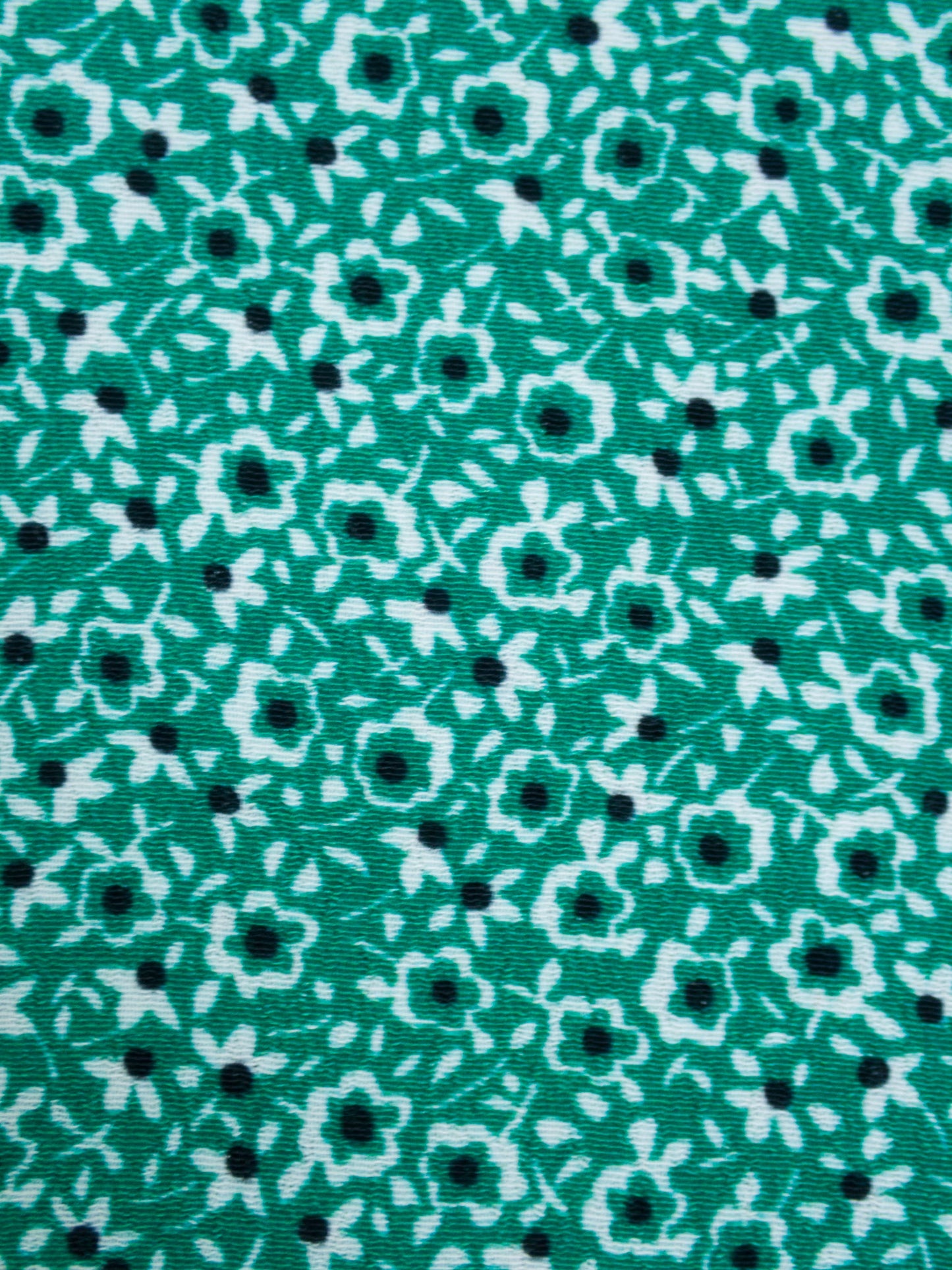 Ditsy Floral Lightweight Viscose Rayon - Green
