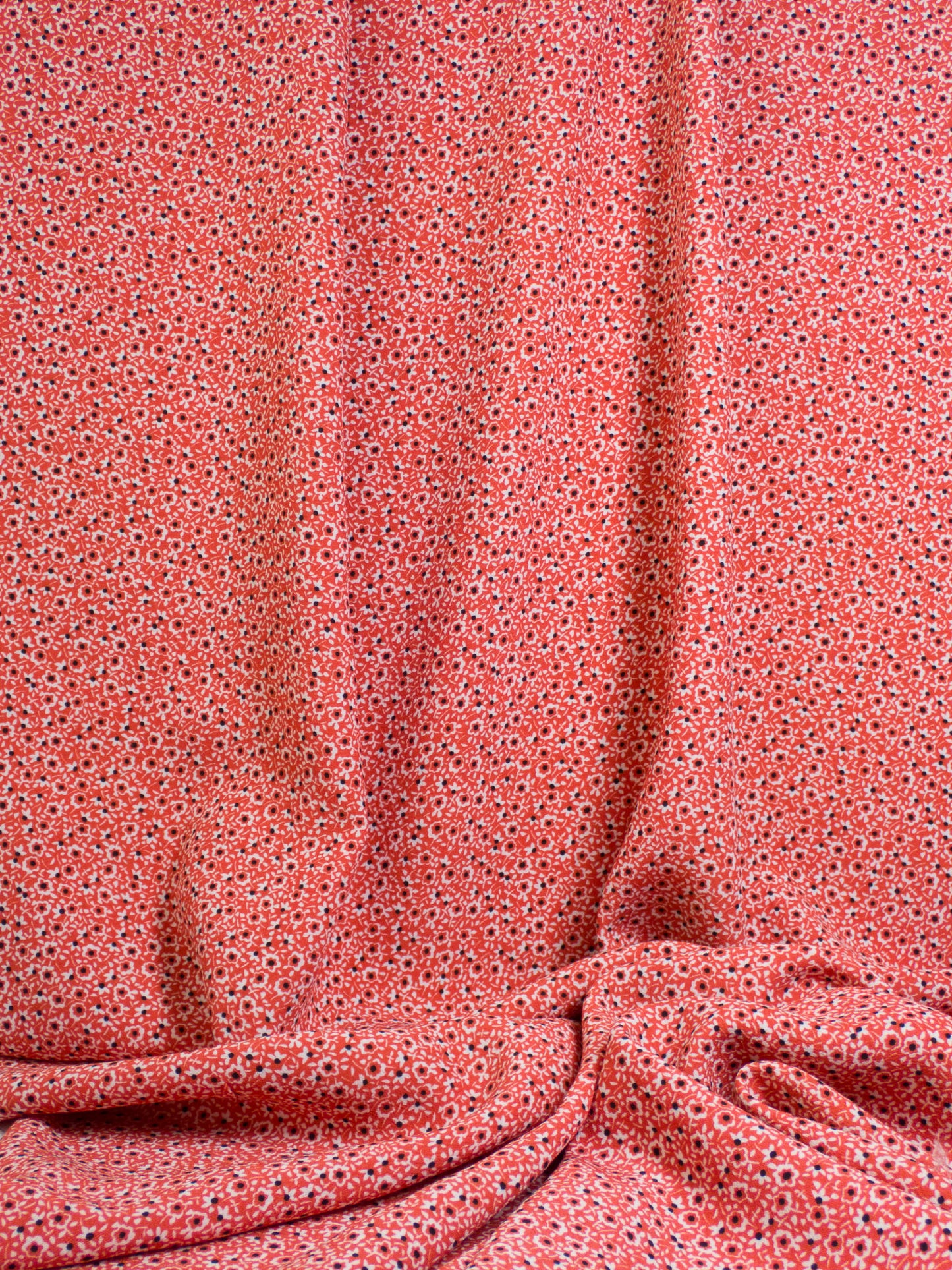 Ditsy Floral Lightweight Viscose Rayon - Saffron