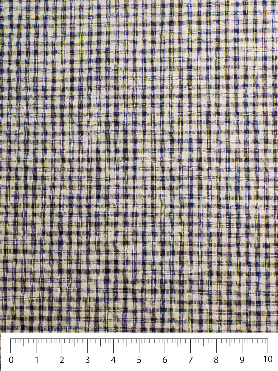 Check Seersucker - Black