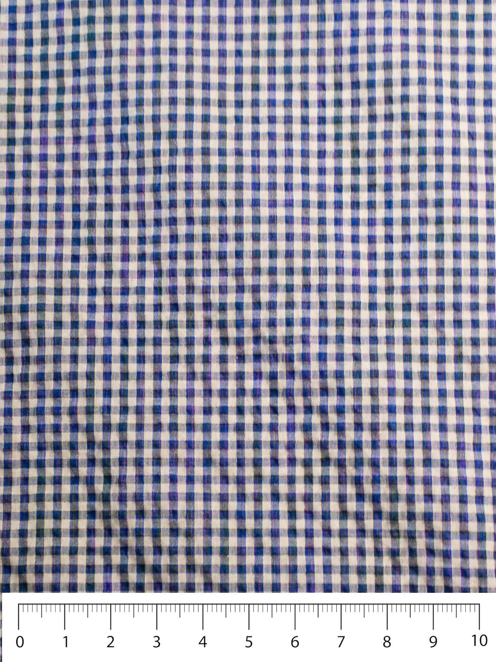 Check Seersucker - Navy