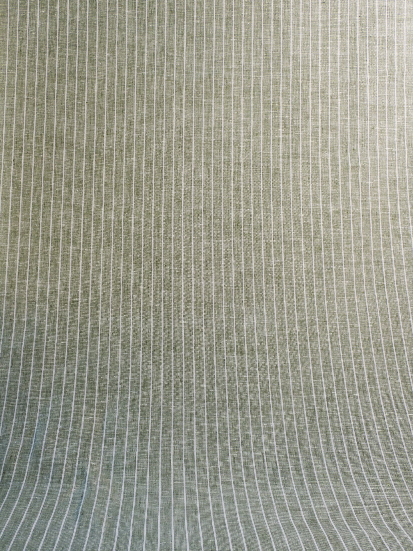 Linen Chambray Stripe - Olive
