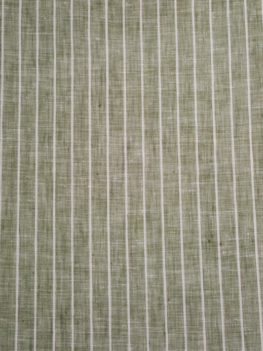 Linen Chambray Stripe - Olive