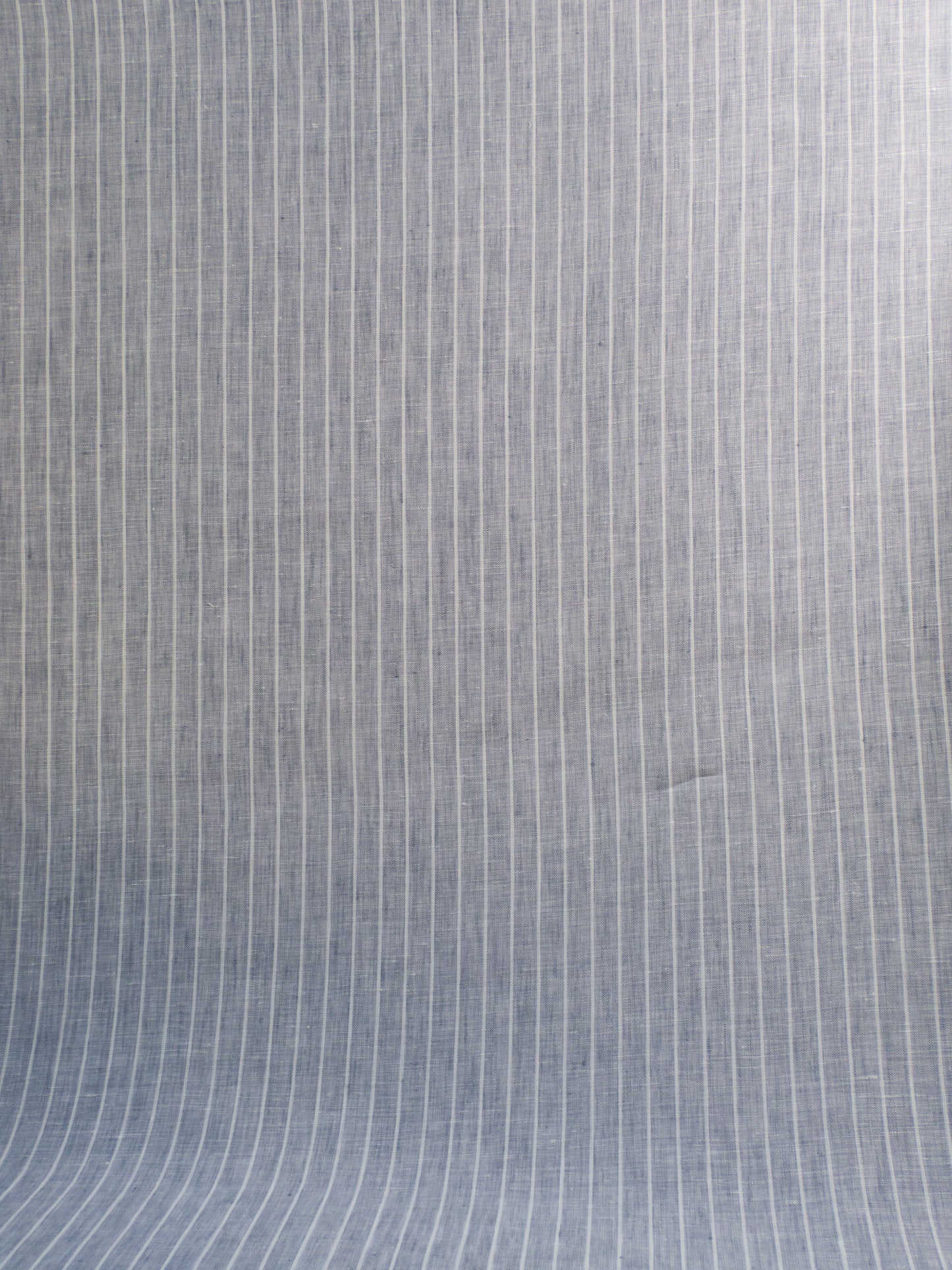 Linen Chambray Stripe - Grey
