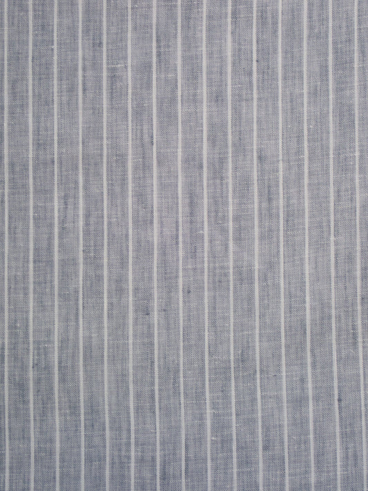 Linen Chambray Stripe - Grey