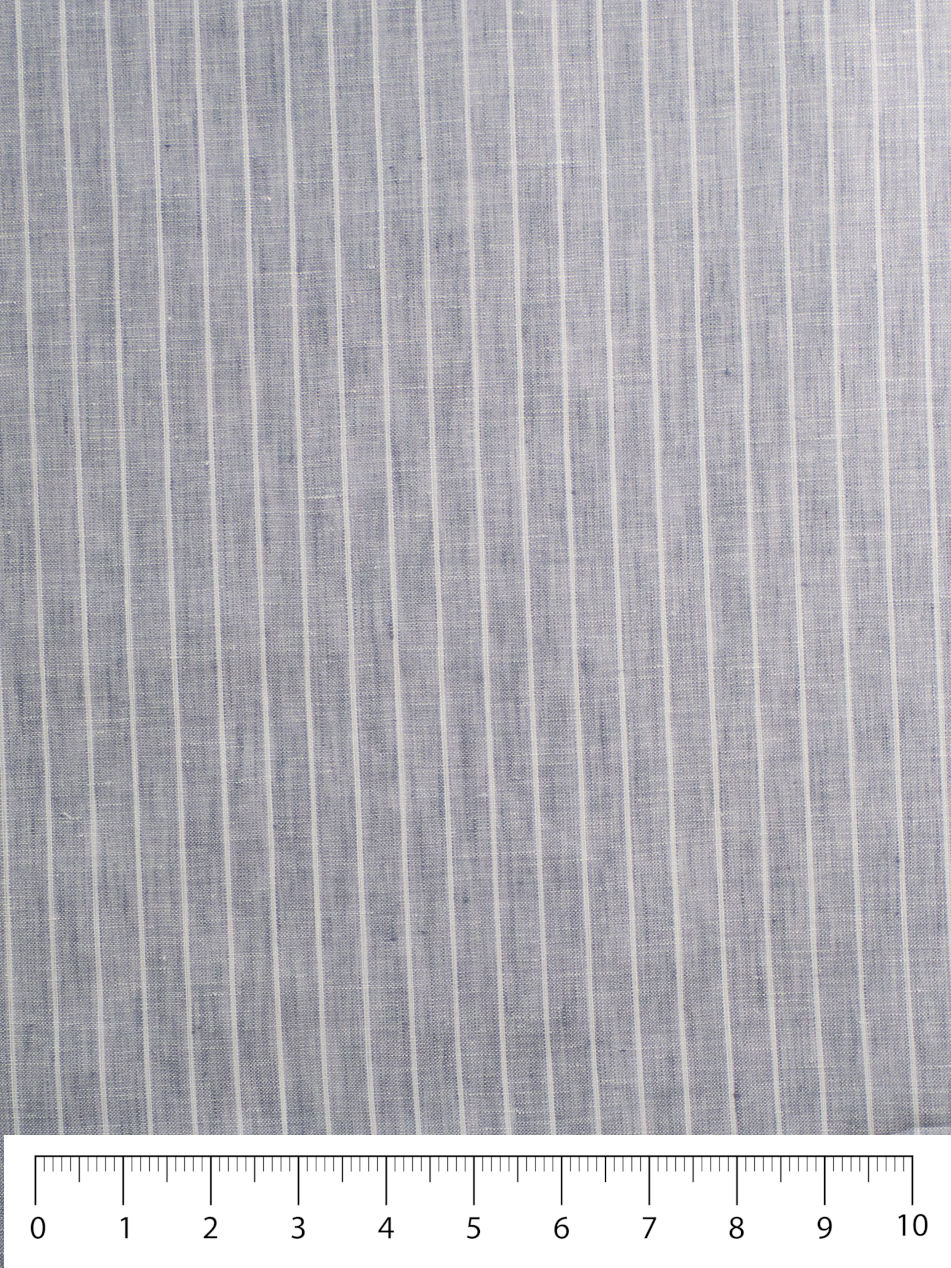 Linen Chambray Stripe - Grey