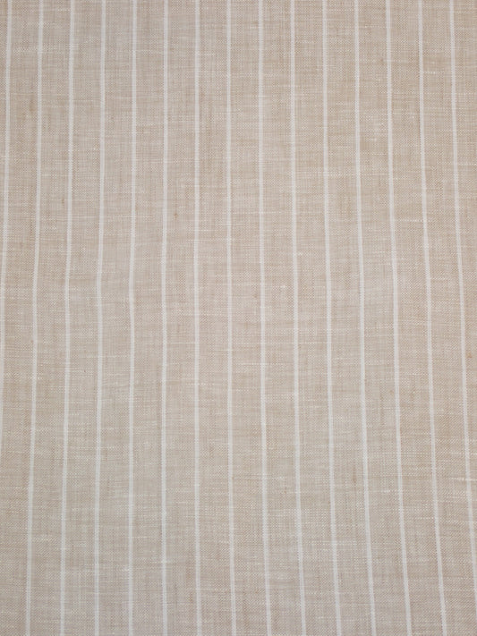 Linen Chambray Stripe - Natural