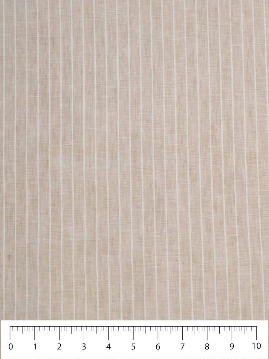 Linen Chambray Stripe - Natural