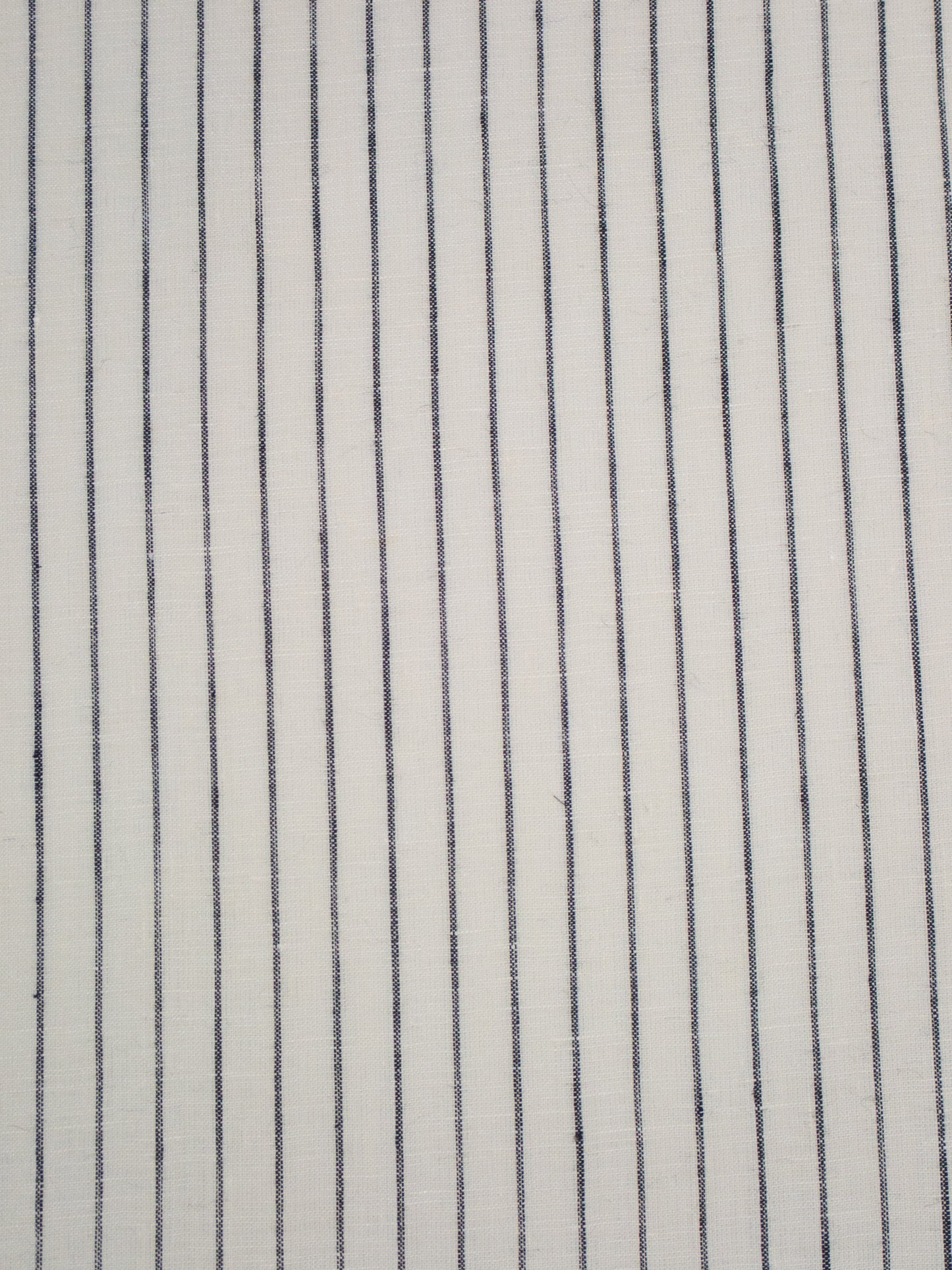 Linen Chambray Stripe - Black & White