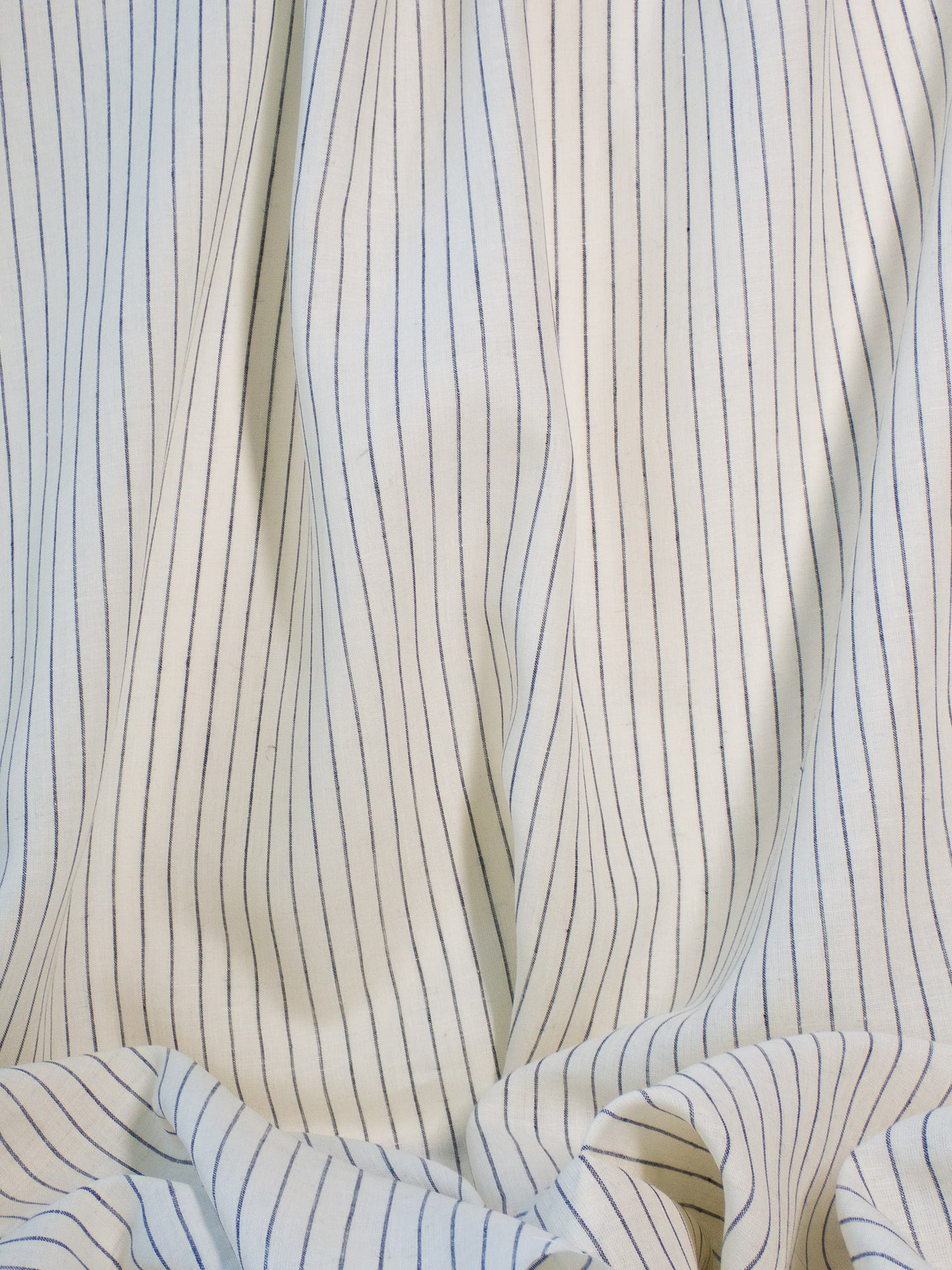 Linen Chambray Stripe - Black & White
