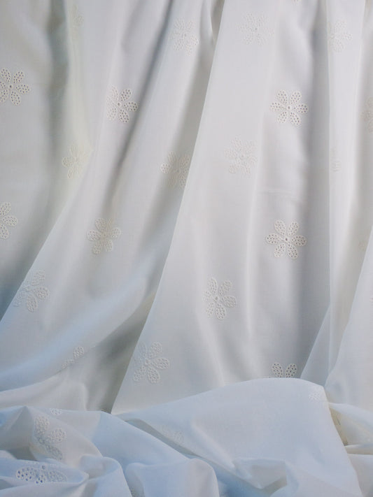 Daisy Eyelet - White