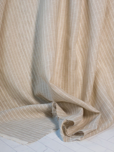 Linen Chambray Stripe - Natural