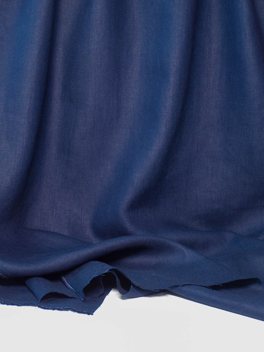 Bottomweight Linen - Navy