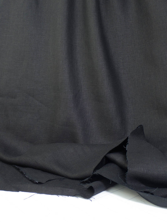 Bottomweight Linen - Black
